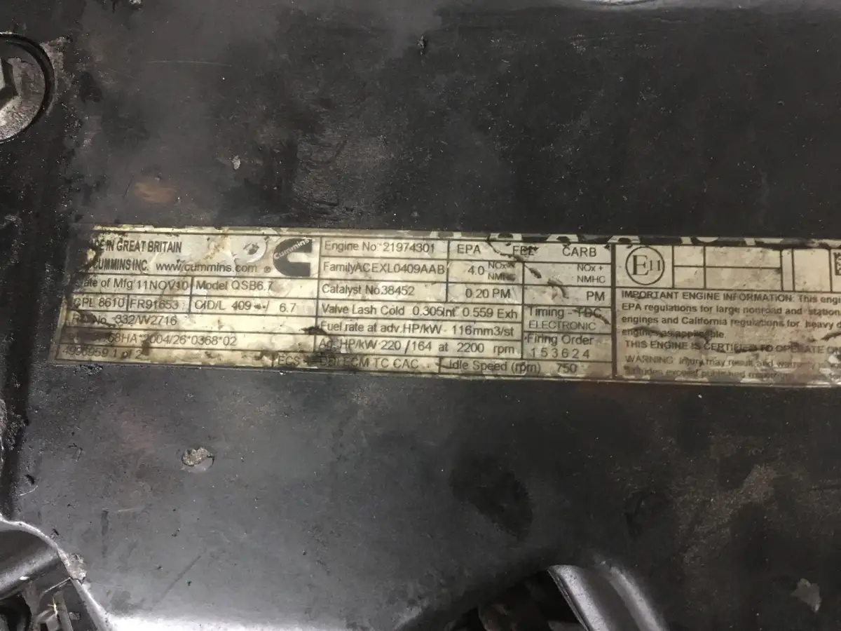 CUMMINS QSB6.7 CPL8610 USED - Picture 6