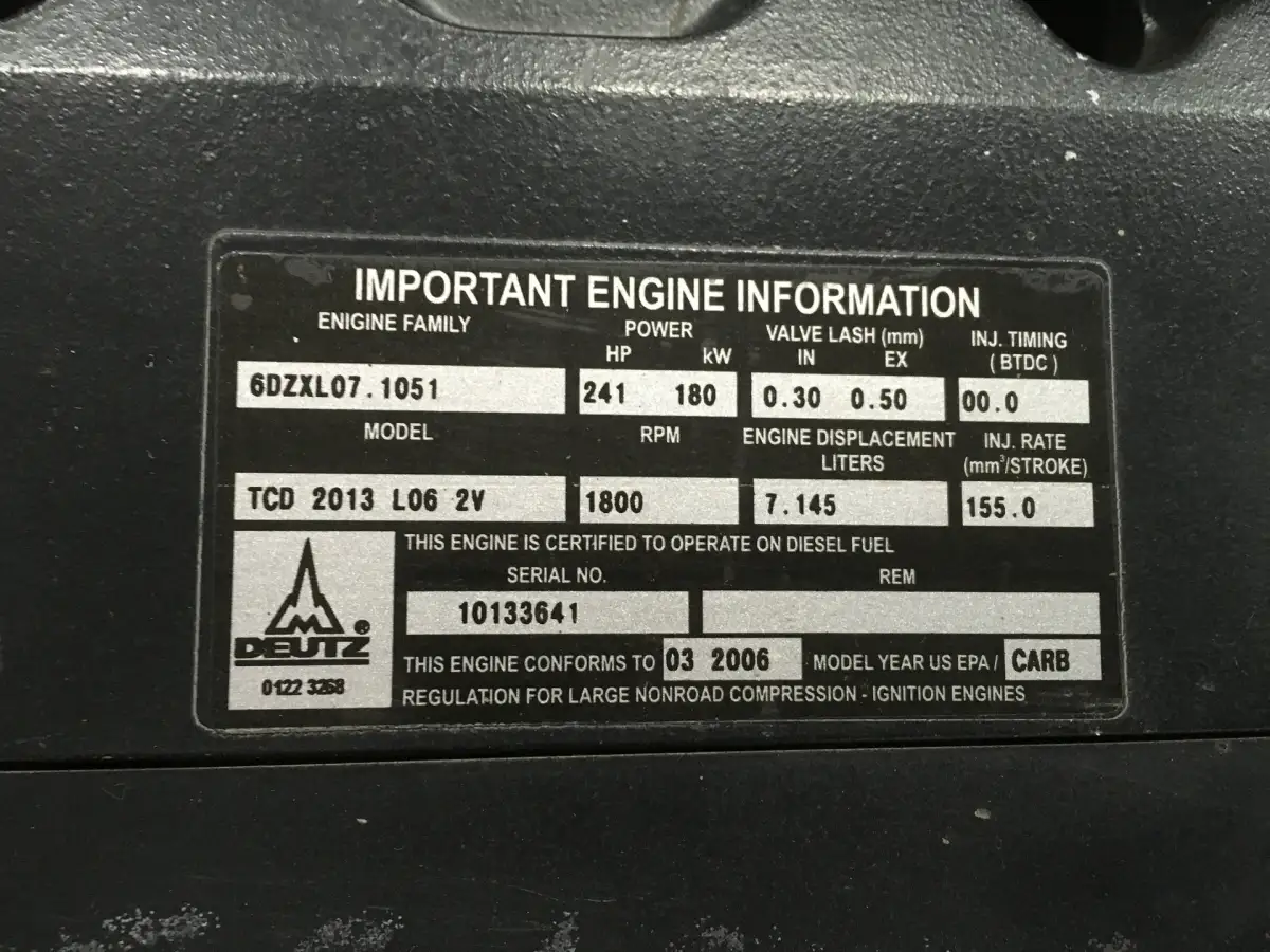 DEUTZ TCD2013L06 2V NIEUW - Afbeelding 7