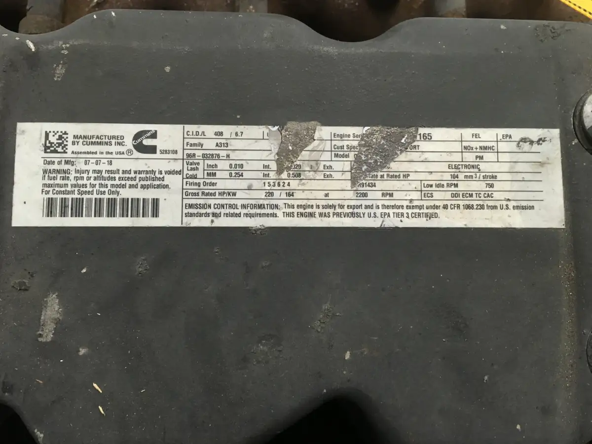 CUMMINS QSB6.7 COMMONRAIL USED - Picture 6