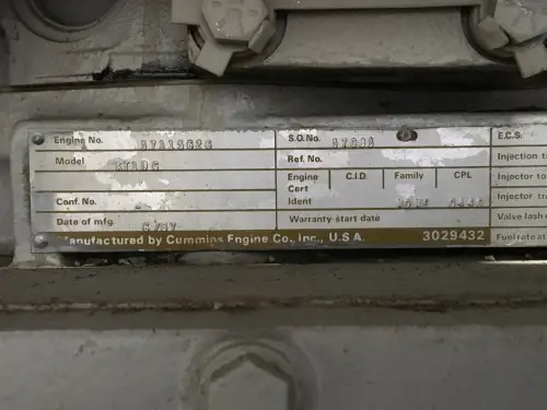 CUMMINS KT19G GENERADOR 275KVA USADO - Imagen miniatura 7