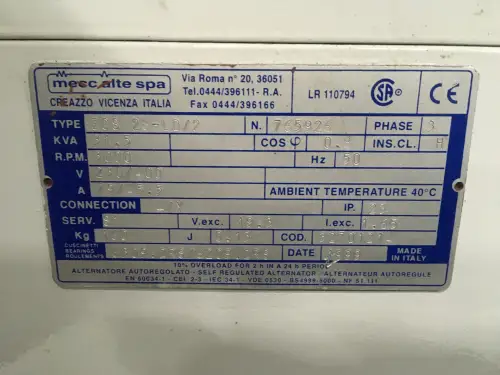 ГЕНЕРАТОР LOMBARDINI LDW 1204 31.5 KVA Б/У - Миниатюра 5