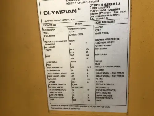 OLYMPIAN GEH330 GENERATOR 330 KVA GEBRAUCHT – Vorschaubild 10