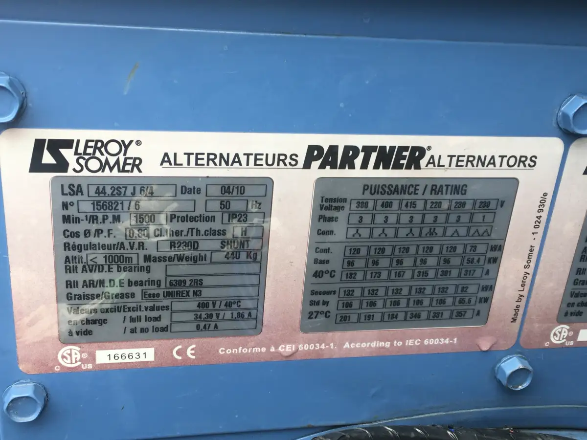 JOHN DEERE 6068TF220 ГЕНЕРАТОР 120 KVA Б/У - Фото 6