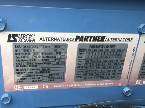 JOHN DEERE 6068TF220 ГЕНЕРАТОР 120 KVA Б/У - Миниатюра 6