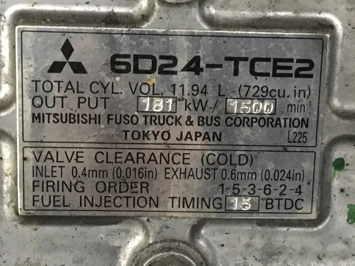 MITSUBISHI 6D24-TCE2 USADO - Imagen 6