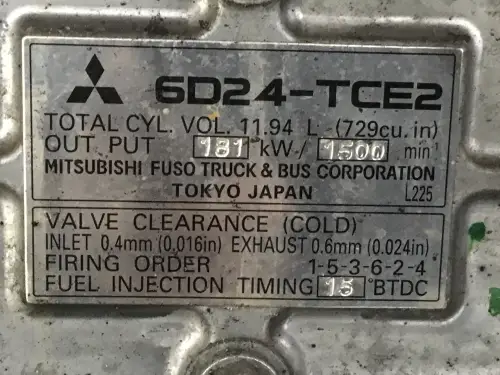 MITSUBISHI 6D24-TCE2 USADO - Imagen miniatura 6