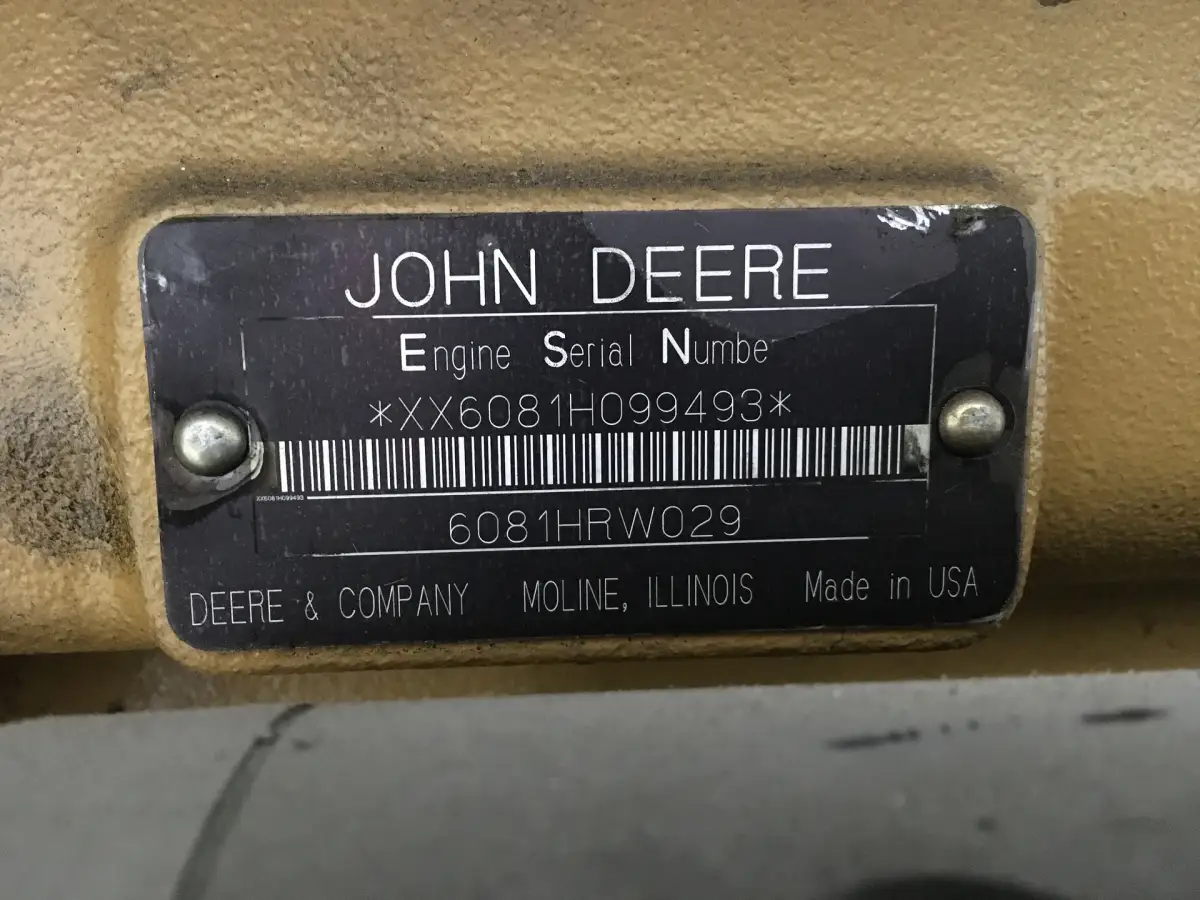 USED JOHN DEERE 6081HRW029 ENGINE - Picture 6
