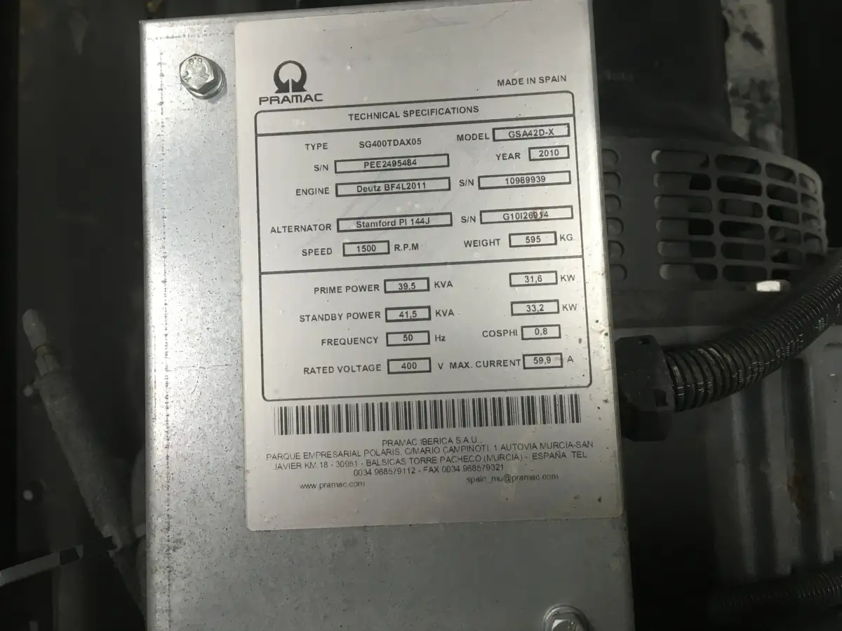 DEUTZ BF4L2011 GENERATOR 40KVA NEU – Bild 5