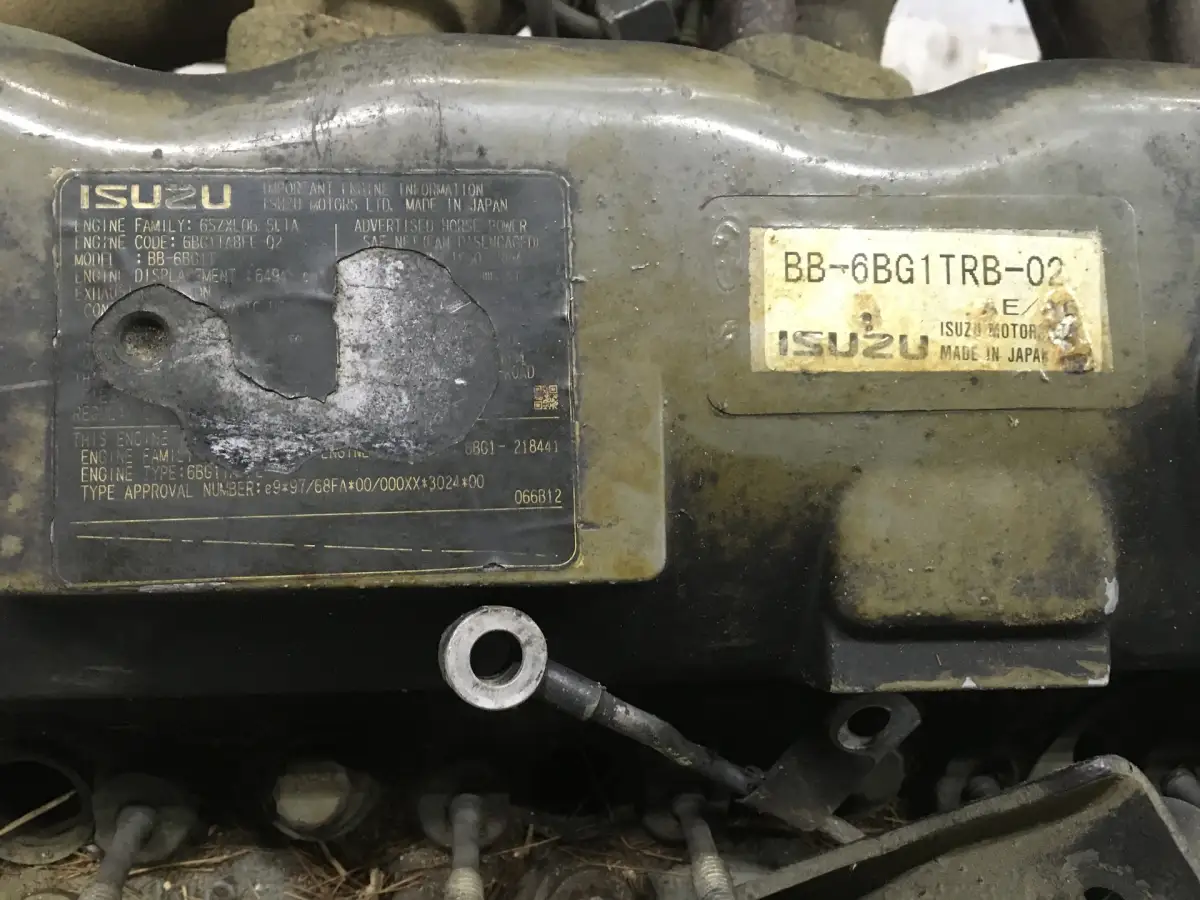 ISUZU 6BG1TRB-02 USADO - Imagen 6