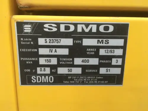 CUMMINS 6CTA 8.3-G GENERATOR 150KVA CPL0831 USED - Thumb image 6