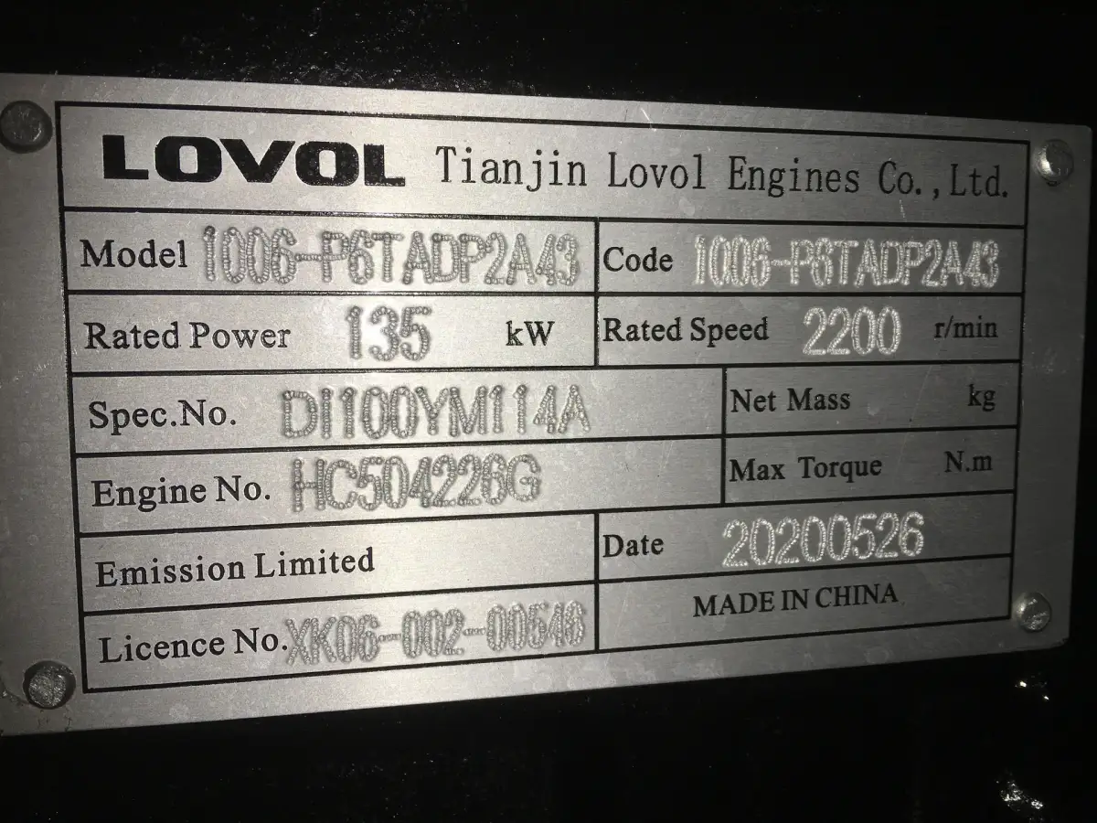 LOVOL 1006-P6TADP2A43 NEW - Picture 6