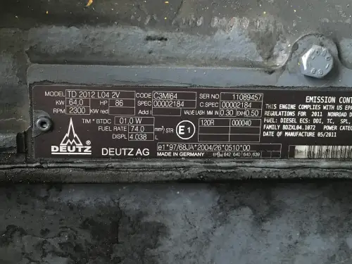 DEUTZ TD2012L04 MECH. USED - Thumb image 6
