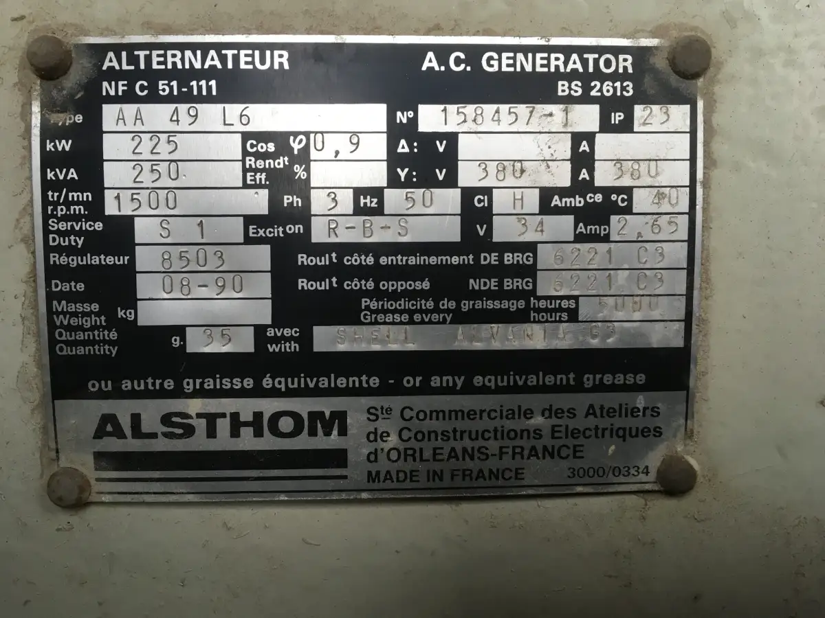 CUMMINS KTA19-G2 GENERATOR 250KVA USED - Picture 10