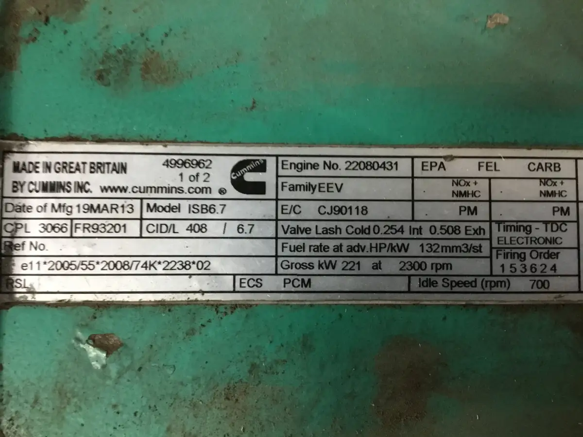 CUMMINS ISBE6.7 COMMONRAIL D'OCCASION - Image 6