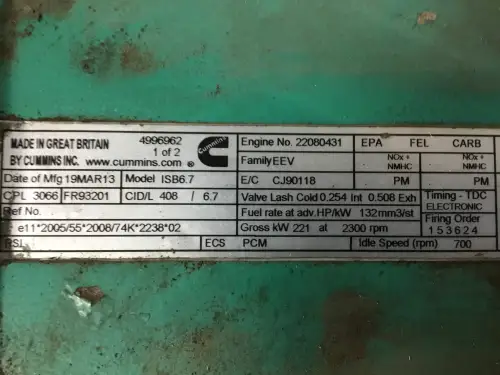 CUMMINS ISBE6.7 COMMONRAIL D'OCCASION - Miniature 6