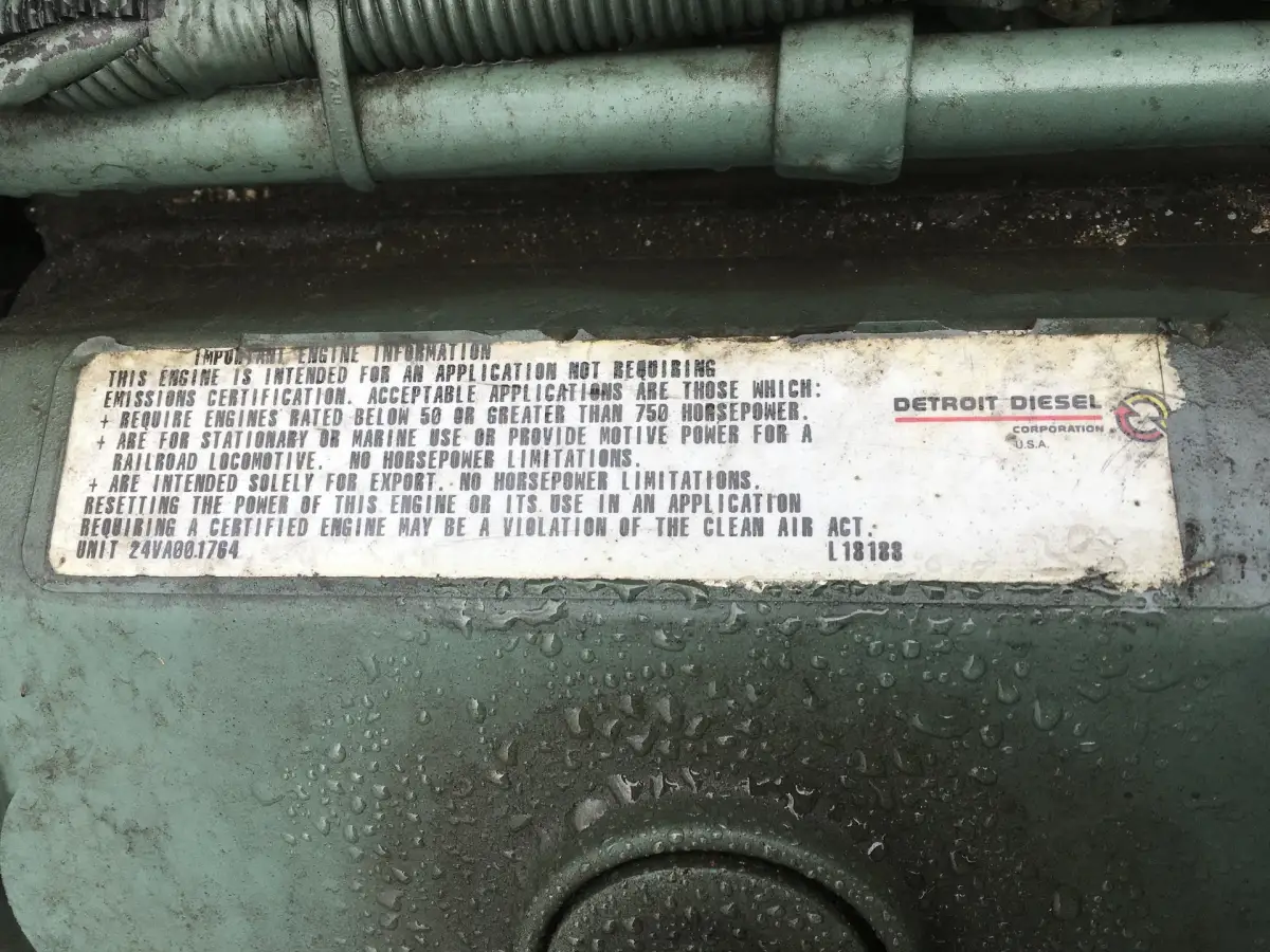 ГЕНЕРАТОР DETROIT DIESEL 24VA 7243-7406 1250 KVA БУ - Фото 7