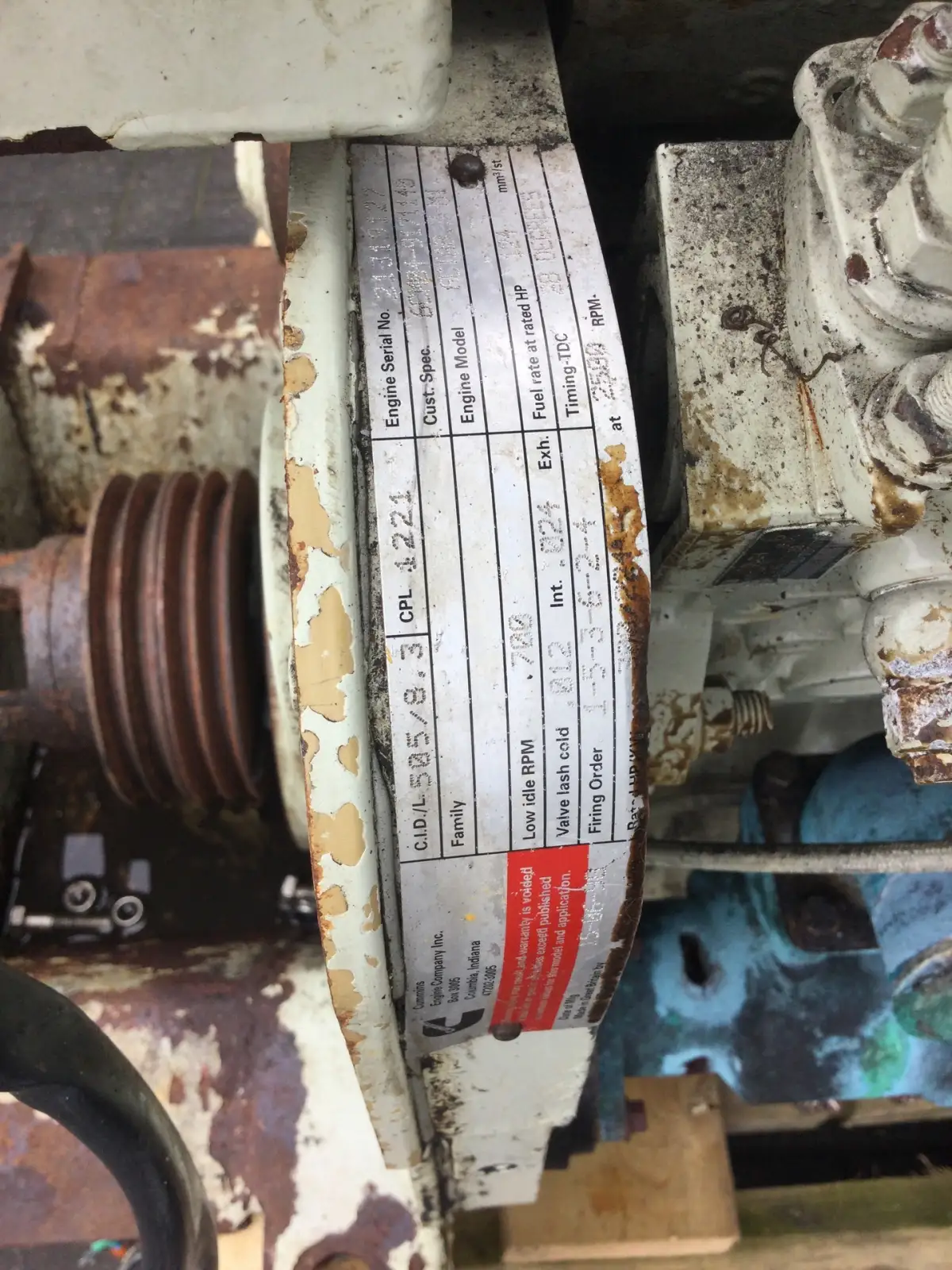 CUMMINS 6C8.3M CPL1221 USED - Picture 6