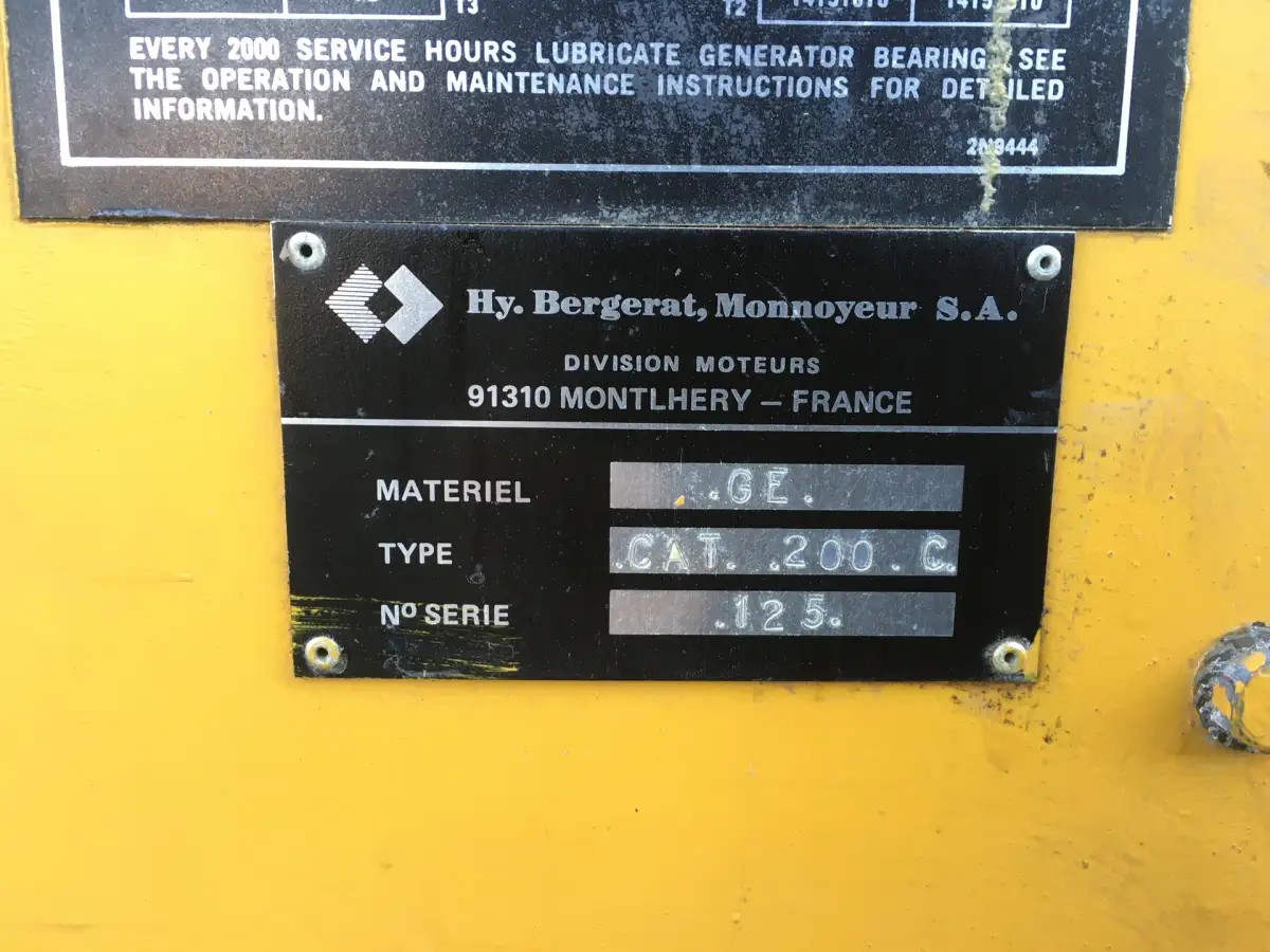 GÉNÉRATEUR CATERPILLAR 3406DI 225KVA D'OCCASION - Image 8