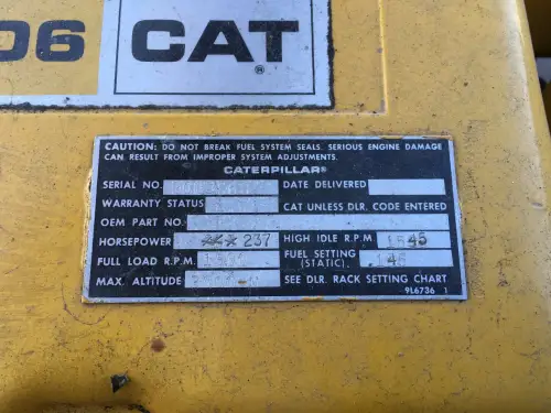 GÉNÉRATEUR CATERPILLAR 3406DI 225KVA D'OCCASION - Miniature 6