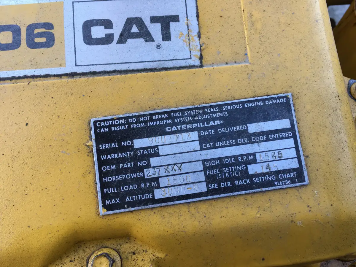 CATERPILLAR 3406DI GENERATOR 225KVA USED - Picture 6