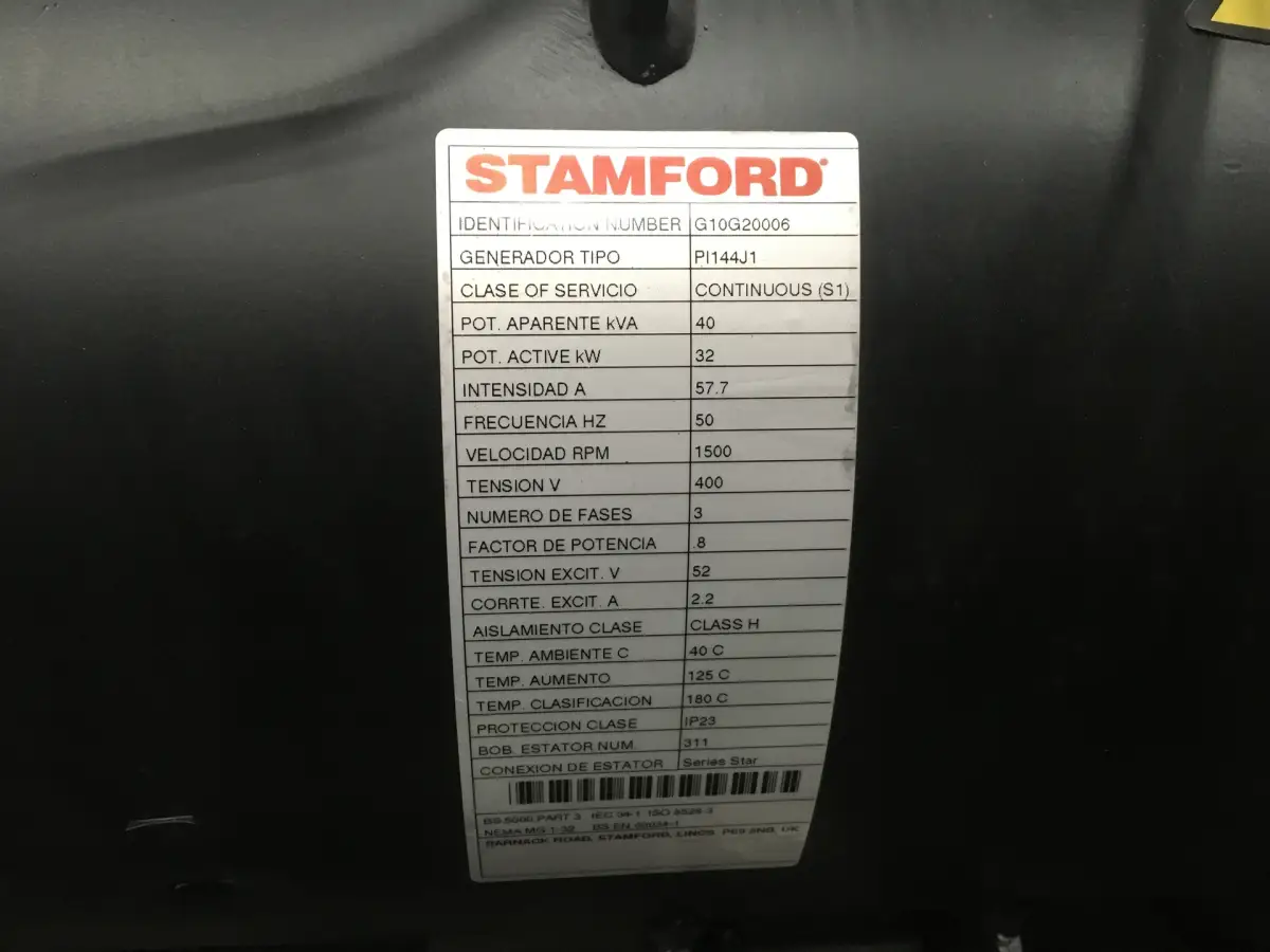 DEUTZ BF4L2011 GENERATOR 40KVA NEW - Picture 8