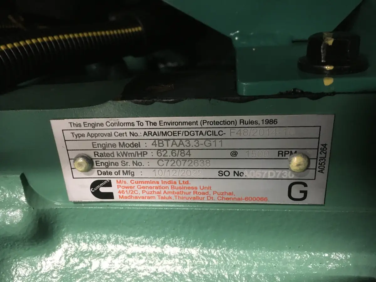 CUMMINS 4BTAA3.3-G11 GENERATOR 50KVA NEW - Picture 7