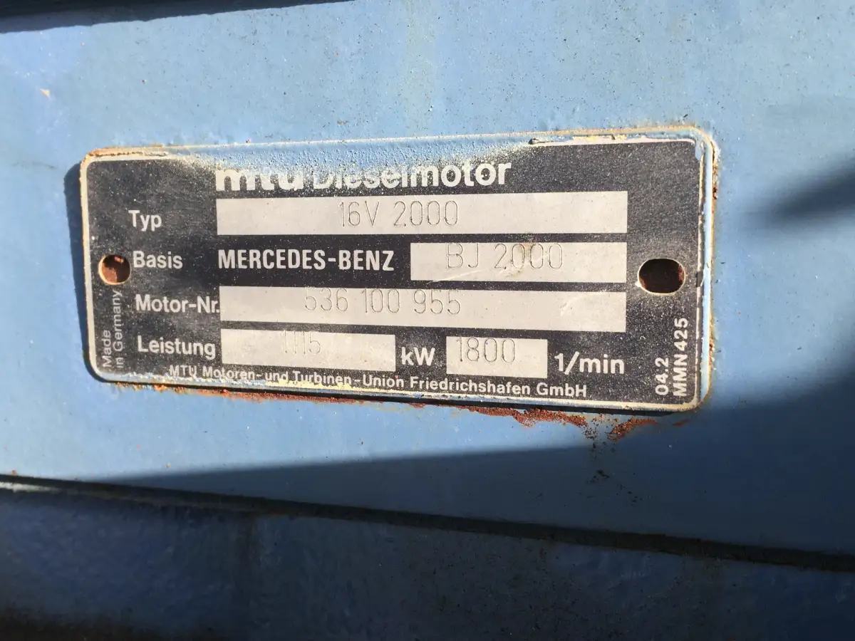 MTU 16V2000 GENERATOR 1000KW USED - Picture 6