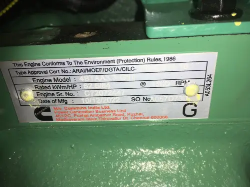 CUMMINS 4BTAA3.3-G11 GENERATOR 50KVA NEW - Thumb image 7