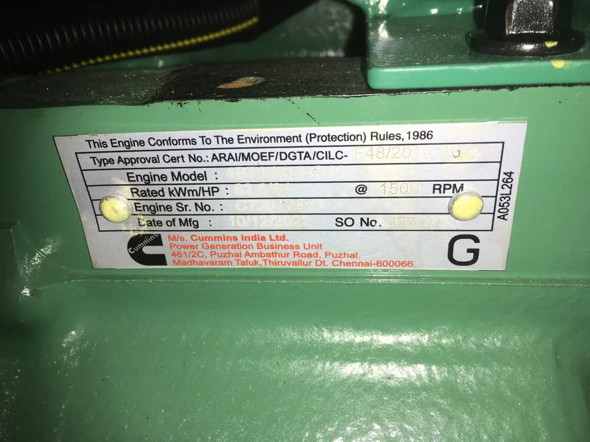 CUMMINS 4BTAA3.3-G11 ГЕНЕРАТОР 50KVA НОВЫЙ - Фото 7